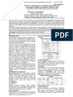 Study On Durability of High Performance Concrete With Alccofine and Fly Ash