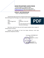 Surat Keterangan Pospenas