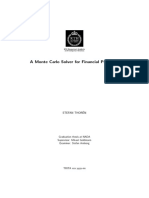 Masters Thesis - A Monte Carlo Solver For Financial Problems