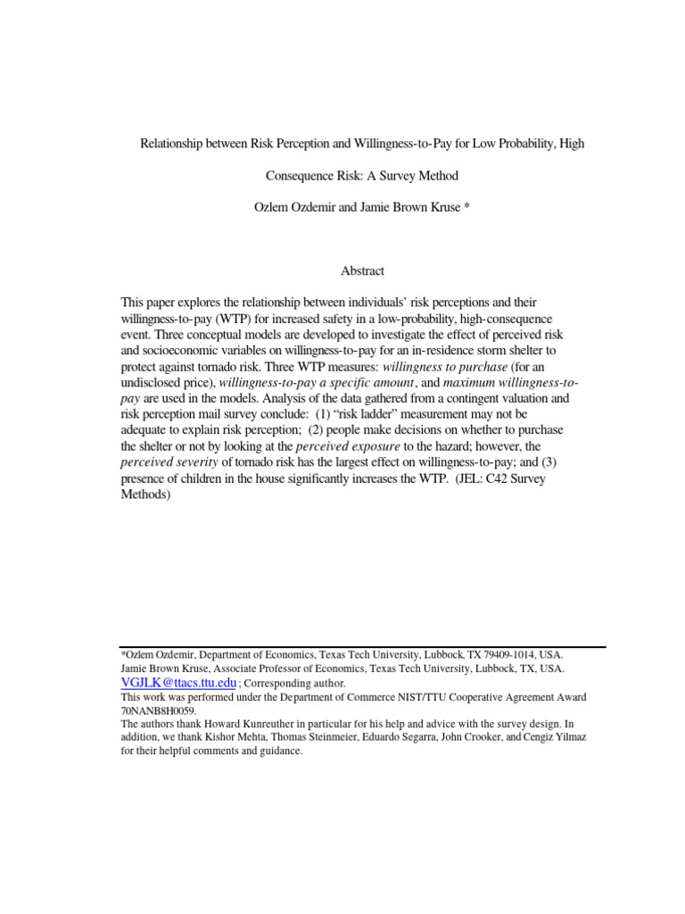 Survey Paper | PDF | Risk