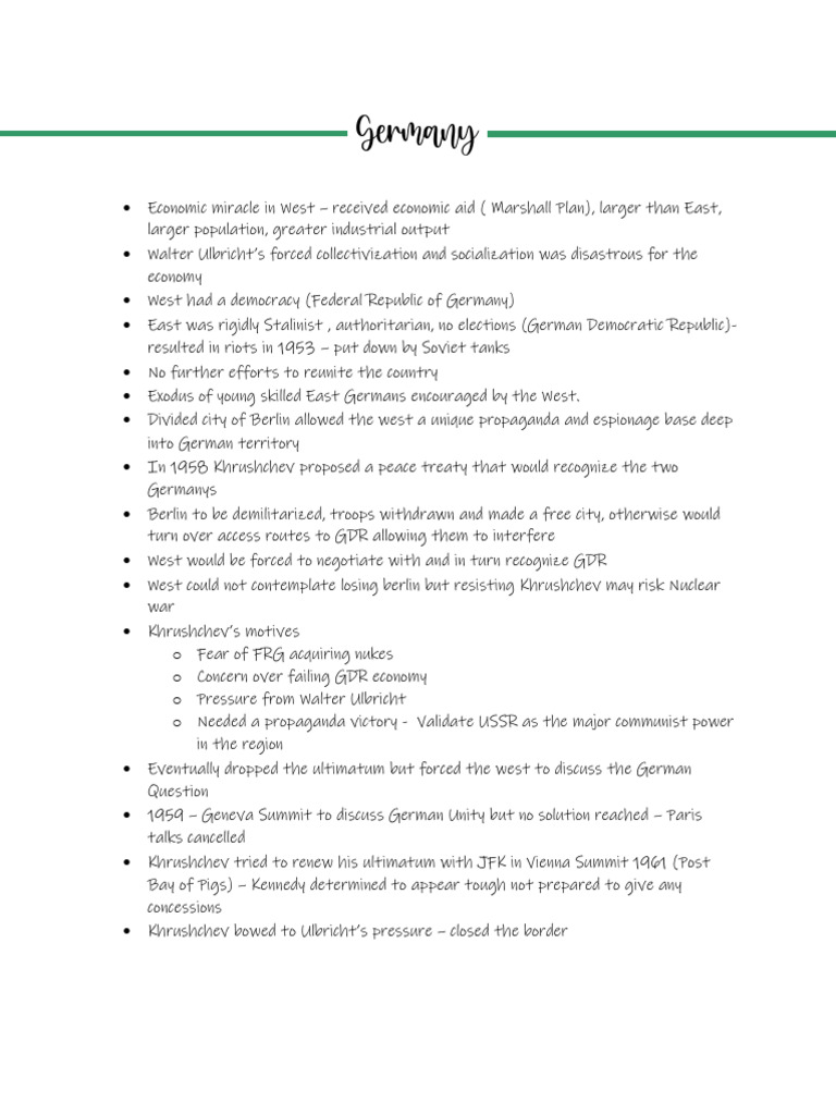 Events in germany during the cold war summary notes pdf