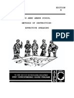 US Army Course - Methods of Instruction - Effective Speaking