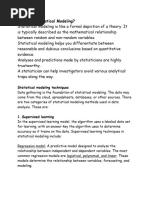 Statistical Modeling