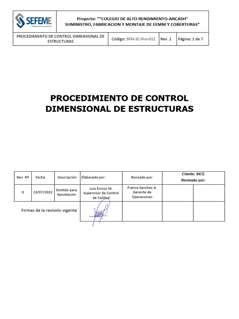 Control Dimensional en Estructuras Metálicas | PDF | Ingeniería ...