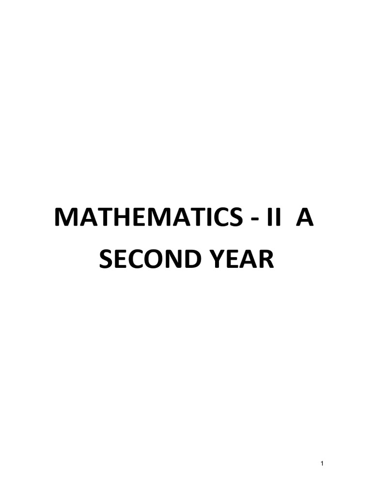 2nd year math a pdf