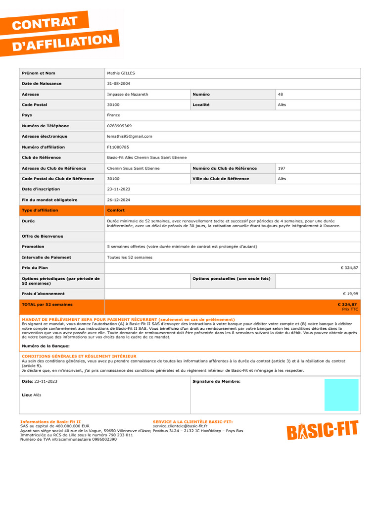 Basic Fit 4 | PDF