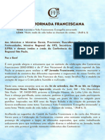 40 Jornada Franciscana - Carta