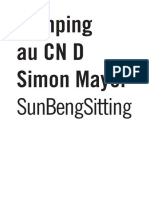 Programme de Salle SunBengSitting Simon Mayer