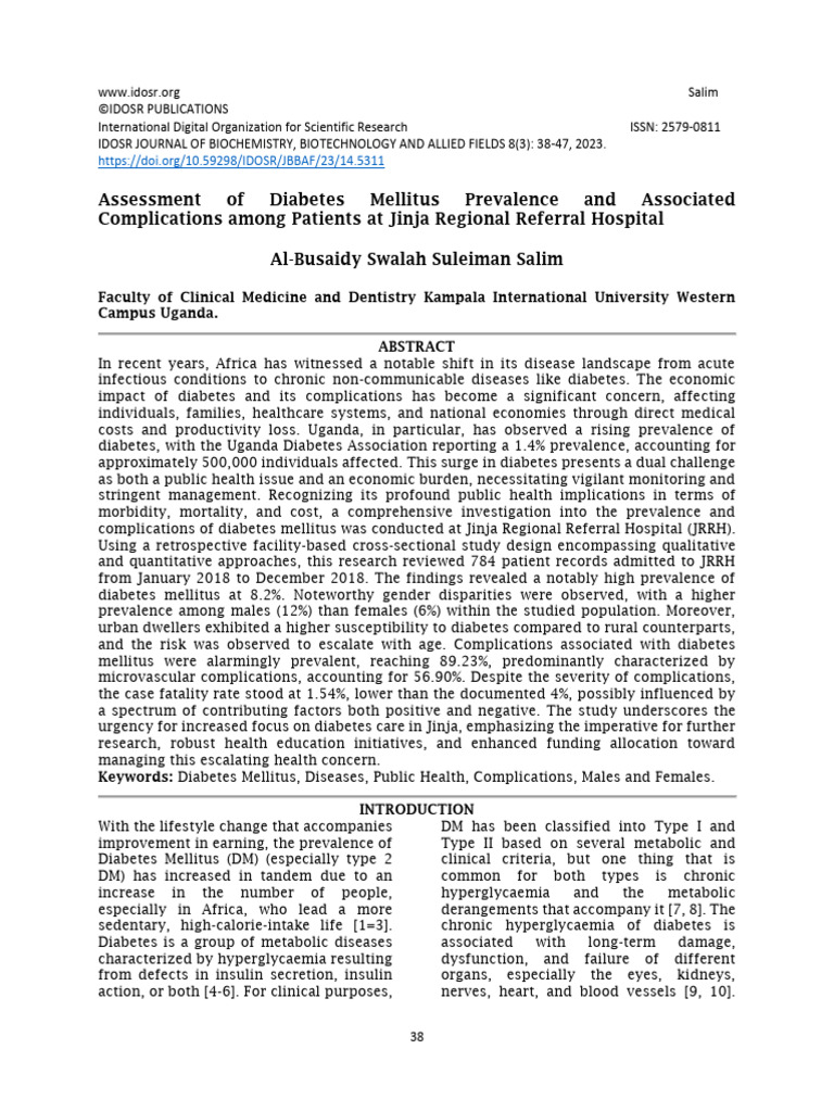 assessment-of-diabetes-mellitus-prevalence-and-associated-complications