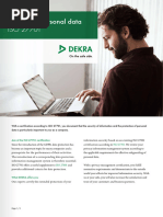 Protecting Personal Data ISO 27701 - © DEKRA 2023-12