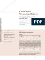 Cross-Cultural Organizational Behavior