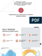 Climatology of Different Regions of Nepal
