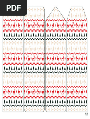 Printable Christmas Bookmark Colored 9