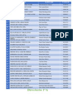 Directorio 1°a Primaria