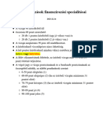 Kisvállalkozások Finanszírozási Specialitásai - Vizsga 2023