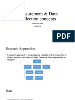 Measurement & Data Collection Concepts
