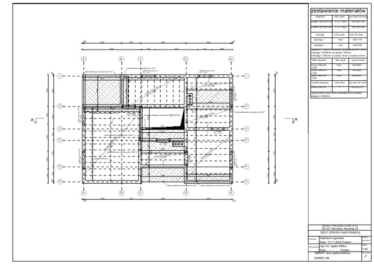 Rzut Stropu Wersja 1 | PDF
