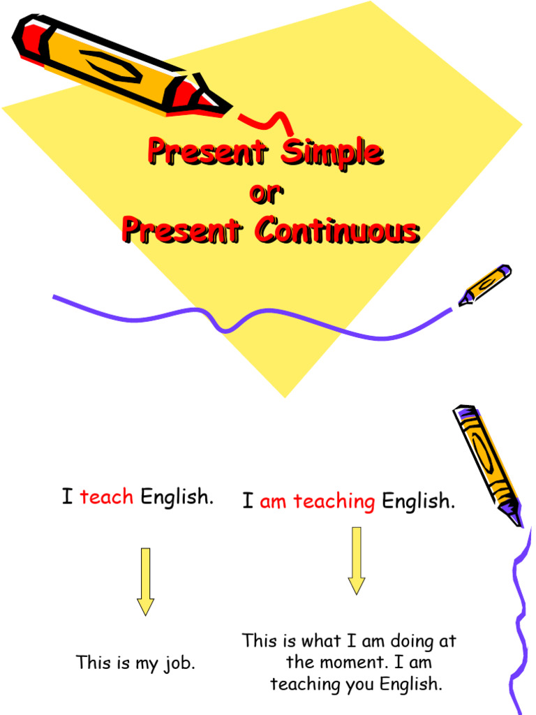 Present Simple Vs Present Continuous Worksheet Templates Layouts 46216 ...