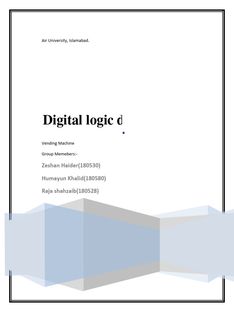 Project Report (Vending Machine) PDF Vending Machine Electrical