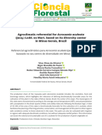 Agroclimatic Referential For Acrocomia Aculeata (Jacq.) Lodd. Ex Mart. Based On Its Diversity Center in Minas Gerais, Brazil