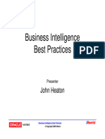Business Intelligence Best Practices
