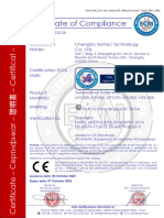 Certificate of Compliance: Certificate'S Holder: Chengdu Sentec Technology Co., LTD