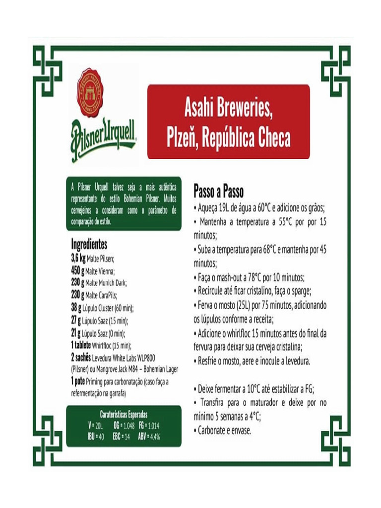 Receita Clone Pilsner Urquell PDF