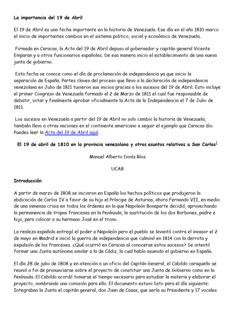 La Importancia Del 19 de Abril | PDF | Mecánica cuántica | Mecánica
