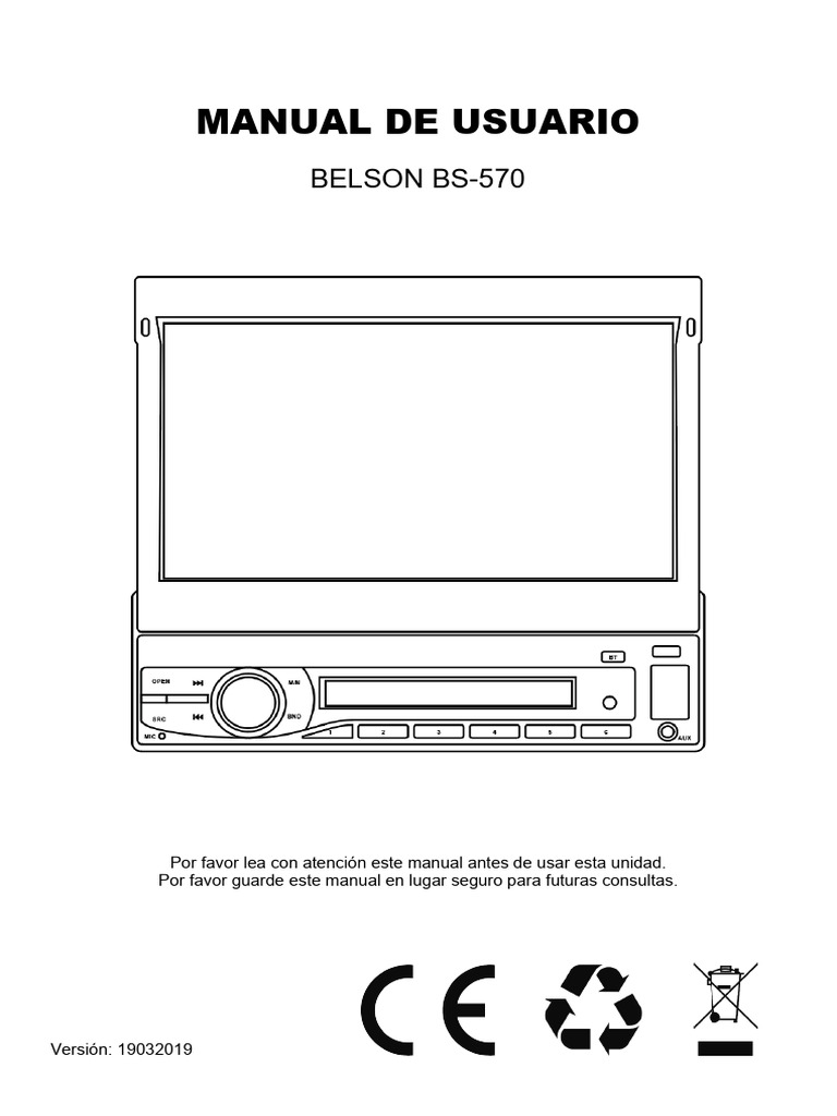 Manual Belson Bs 570 | PDF | Bluetooth | Altoparlante