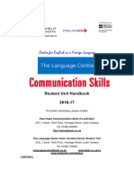 Communication Skills Student Handbook 2016 2017t