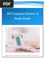 AP Computer Science A - Study Guide