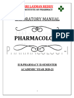 Pharmacology I Lab Manual