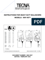 Instructions Balancer Tecna 9361-9371 - Manual