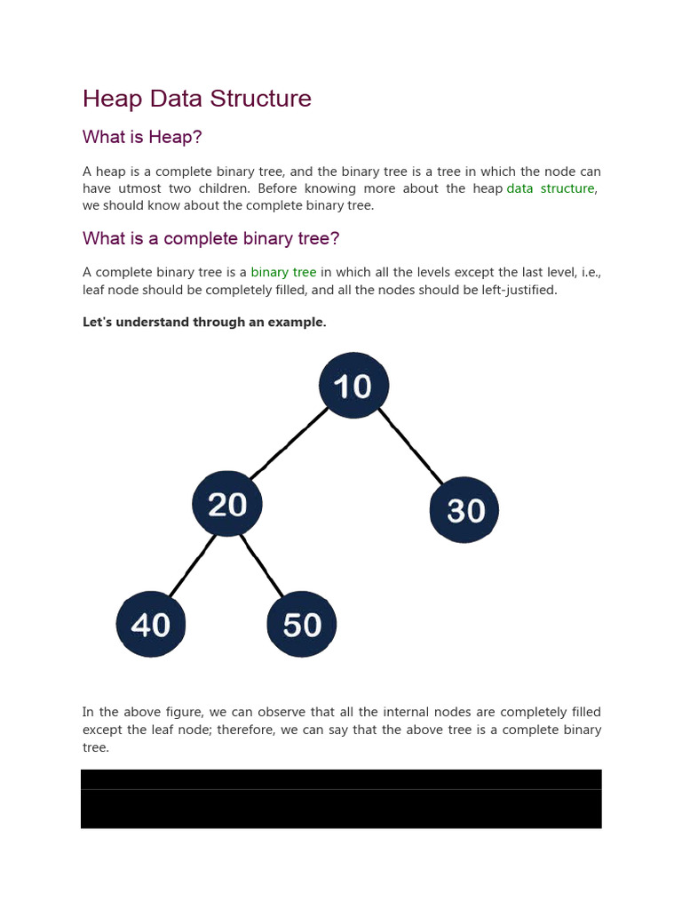 Heap Data Structure | PDF