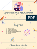 Epistemologia Behavioristă - Proiect
