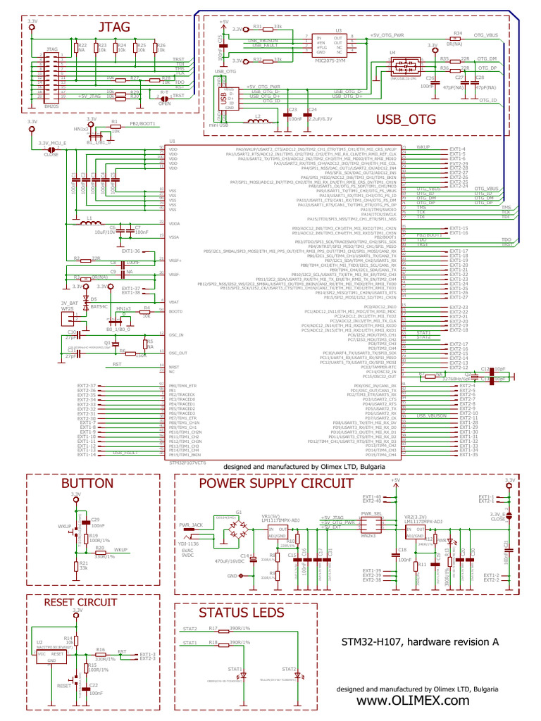 STM32H753 JTAG and USB Schematic | PDF | Computer Engineering ...