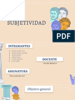 SUBJETIVIDAD