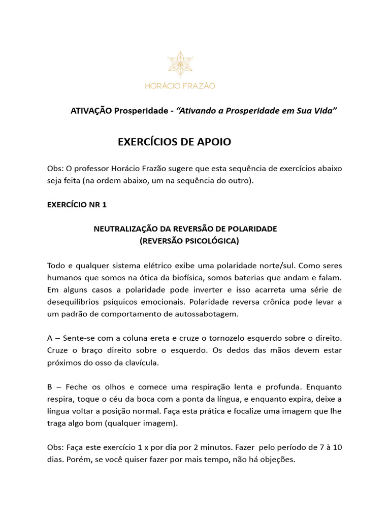 Exerc cios ativa o prosperidade ativando a prosperidade em sua vida
