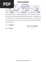 Self Declaration Form | PDF | Law