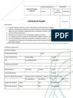 F-HUM-118 Solicitud de Empleo PDF