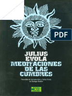 Meditaciones de las cumbres - Julius Evola