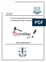 12th Nyayavalokan NTA Trial Problem 2023