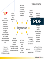 Vokabel-Karten - Tagesablauf