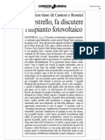 Rassegna stampa impianti fotovoltaici maestrello