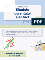 Efectele Curentului Electrics