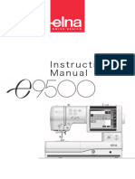 Elna 9500 Sewing Machine Instruction Manual