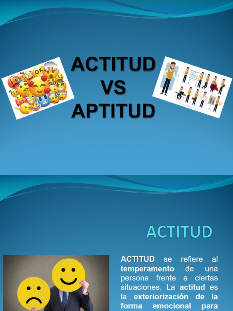 Actitud VS Aptitud | PDF