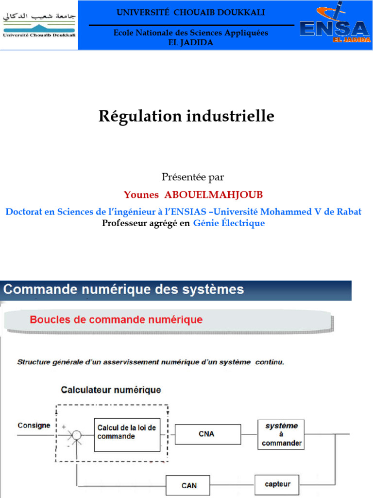 Régulation Industrielle 1 2GI | Télécharger gratuitement PDF ...