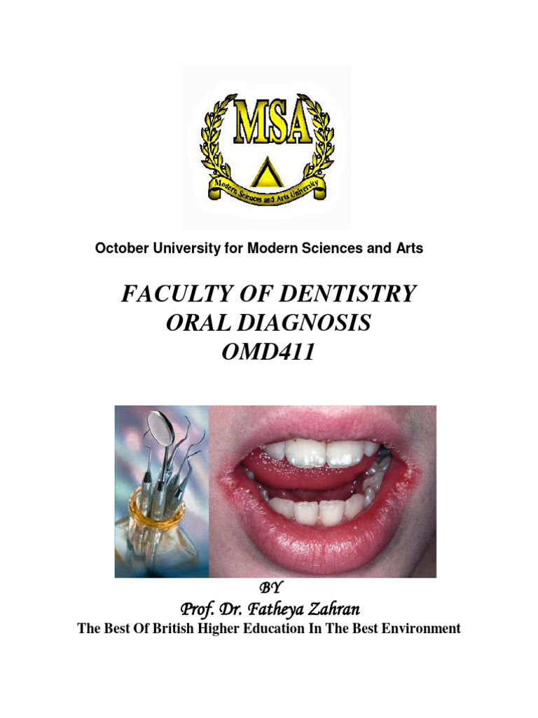 OMD411T - Oral Medicine 1 | PDF | Medical Diagnosis | Pain