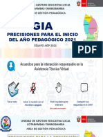 GIA Precisiones para El Inicio Del Año Pedagógico 2021-AGP